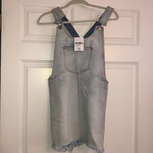 Denim overall dress